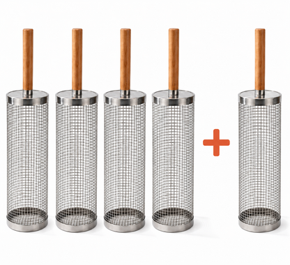 📣BUY 2 SAVE 50%⏰Rolling Grill Basket – Keep Every Bite, Grill Every Side