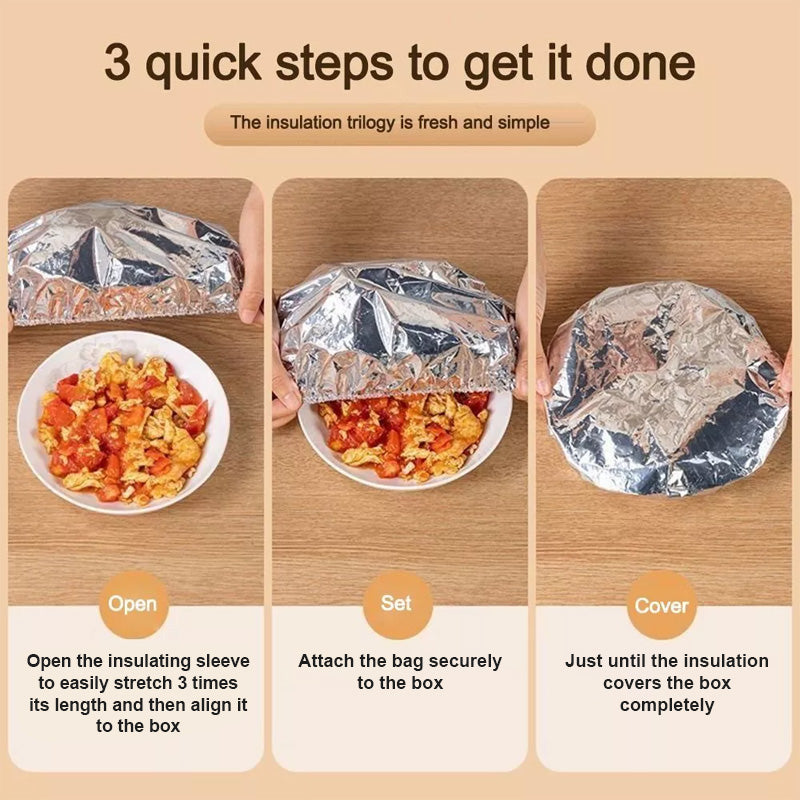 Aluminum Foil Food Cover Heat Retaining Fresh Keeping Kitchen Table Cover