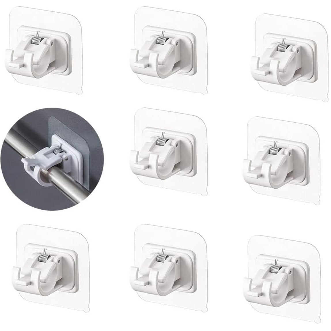 🔥Last Day Buy 2 Get 1 Free (18 PCS) $1.55 Each🔥 No-Drill Curtain Brackets — Hold Up to 13 lbs! 💪