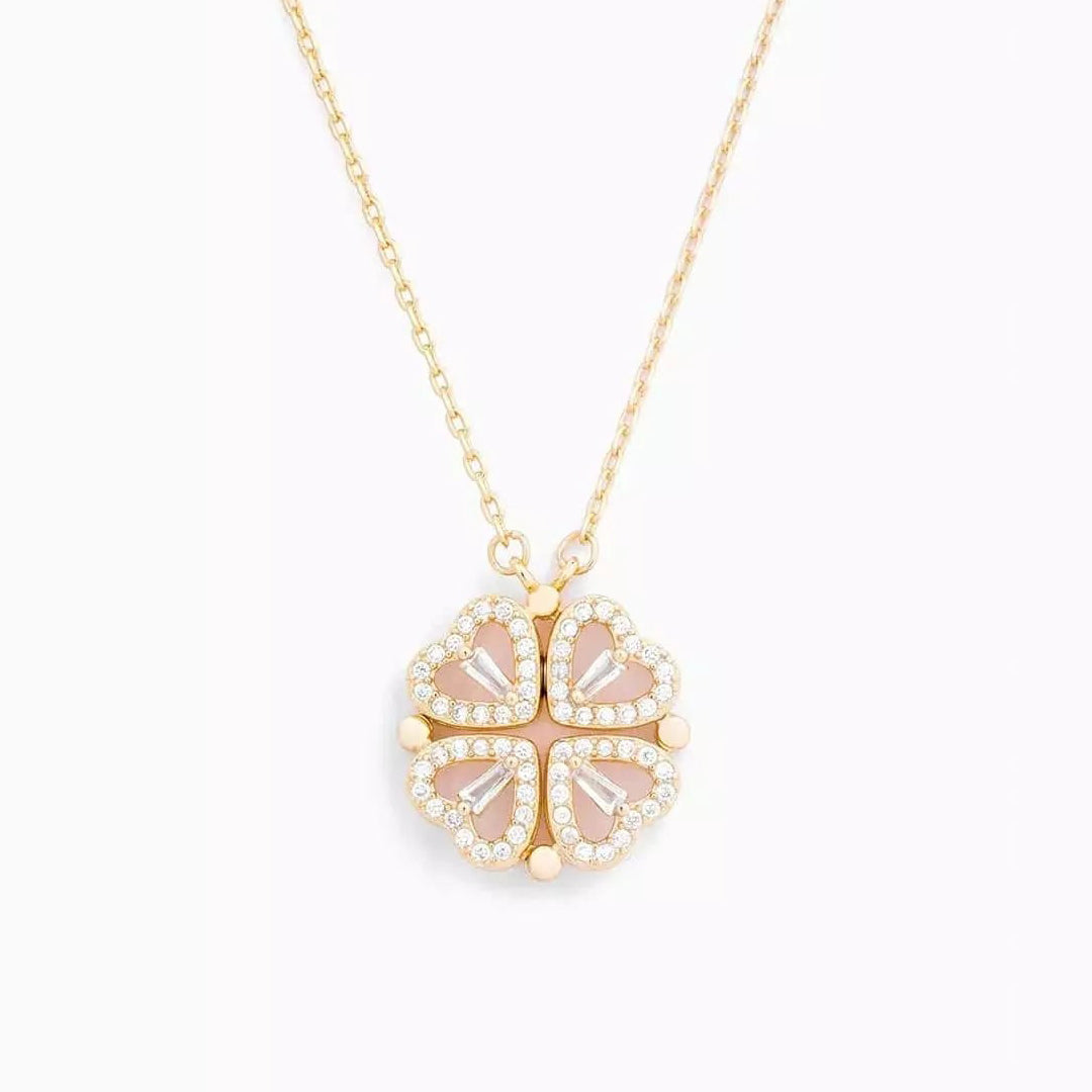 🔥Limited-time Offer!Buy 1 Get 1 Free💓Lucky Heart 2-in-1 Convertible Necklace – A Meaningful Gift of Love & Good Fortune🎁