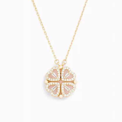 🔥Limited-time Offer!Buy 1 Get 1 Free💓Lucky Heart 2-in-1 Convertible Necklace – A Meaningful Gift of Love & Good Fortune🎁