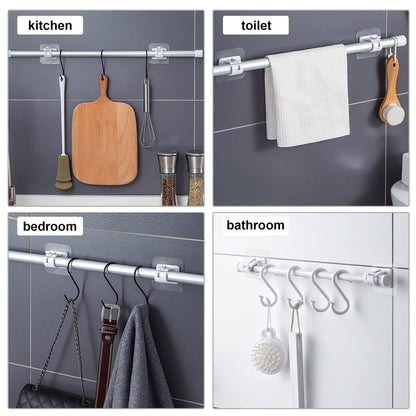 🔥Last Day Buy 2 Get 1 Free (18 PCS) $1.55 Each🔥 No-Drill Curtain Brackets — Hold Up to 13 lbs! 💪