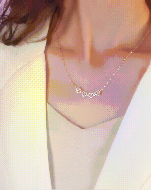 Close-up view of Brushmuuda necklace details