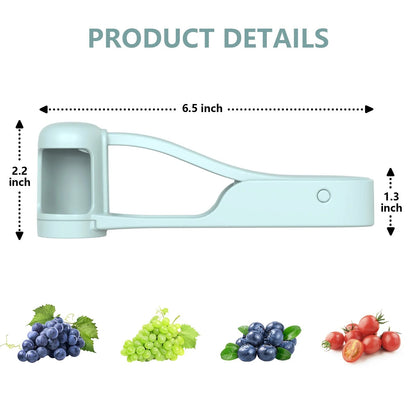 50% OFF Summer bestseller！Buy  1 get 1 Free（2Pcs ）🎁 Safety anti-cut stamp Quick Grape & Cherry Tomato Cutter