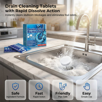 📢📢BUY 2 GET 2 FREE⏰Effervescent Drain Clog Remover Tablets